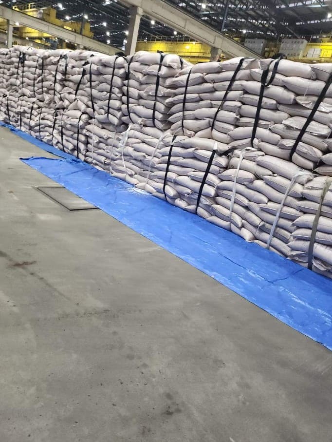 Sugar ICUMSA 45 — Big bag storage · pre-shipment